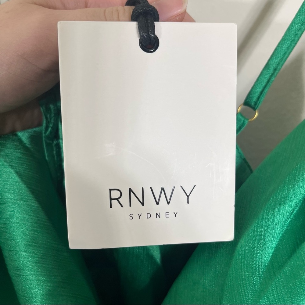 NWT Runaway The Label Leah Maxi Dress Emerald Green Large - Picture 4 of 7